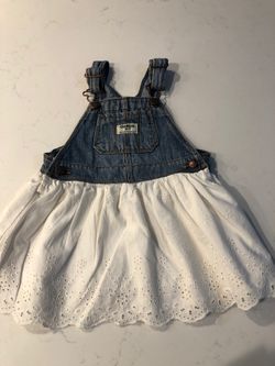 Overall white lace dress