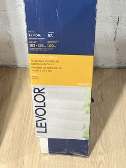 Levolor 2 in Faux Wood Blinds 72 in