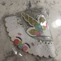 Unicorn Cupcake toppers and cupcake holders