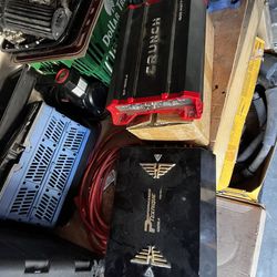 speakers and amplifier