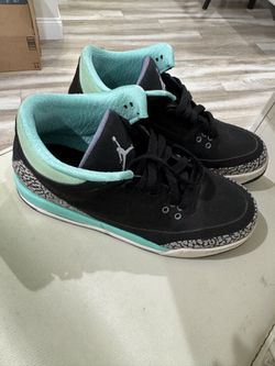 Nike Air Jordan 3 III Retro GG “Black Mint” 2014 Size 6.5 YOUTH 441140-045