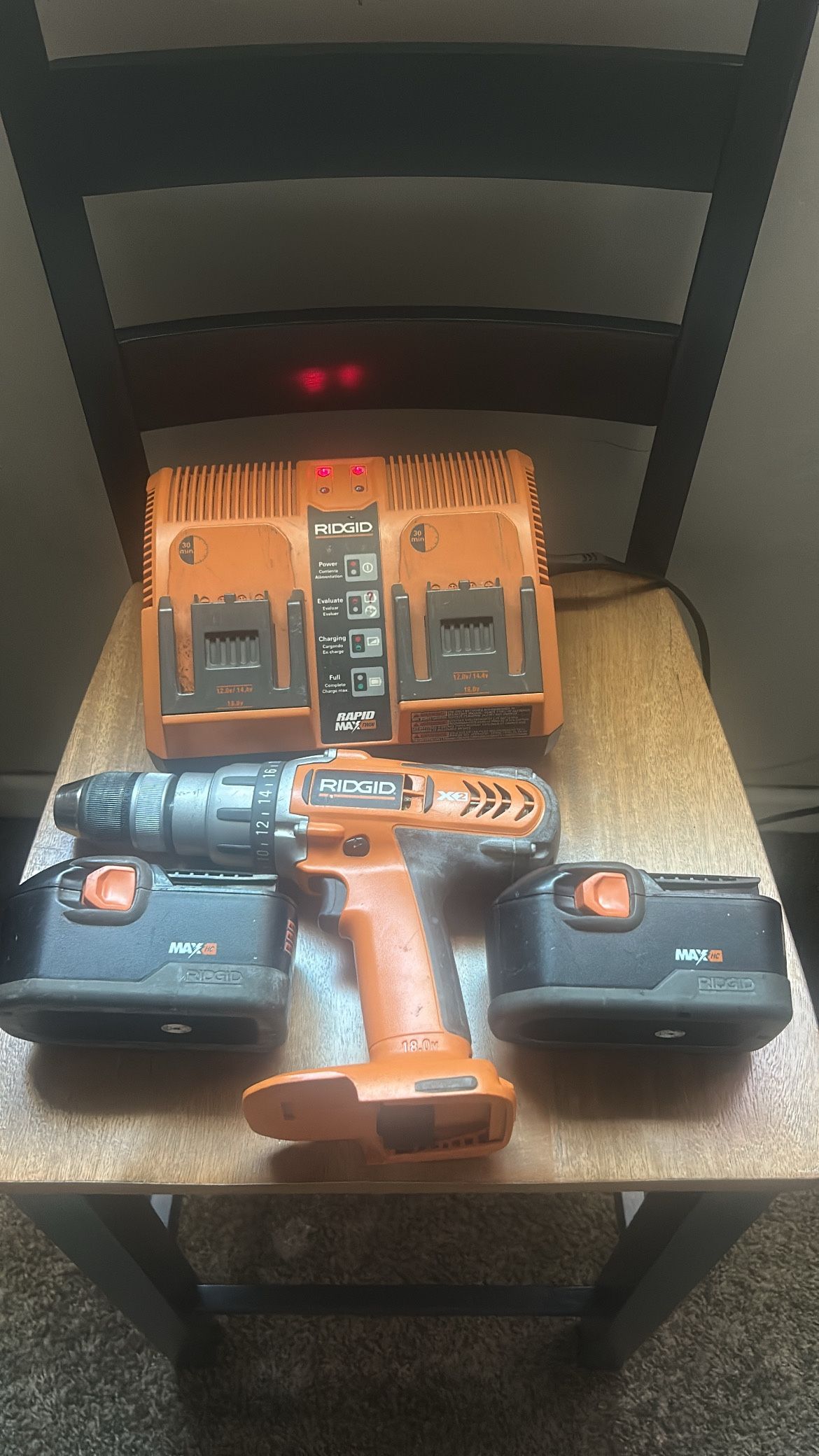 Rigid 2X Drill With Battery Kit