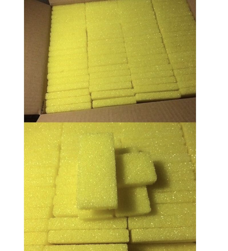 400pcs mini pumice for pedicure medicure nail salon purple white yellow pink color