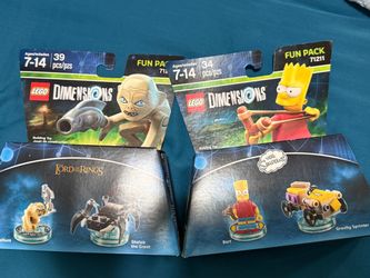 LEGO Dimensions Fun Packs – Gollum & Bart Simpson