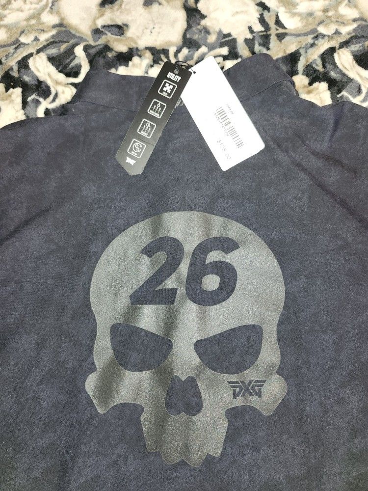 PXG DARKNESS CAMO POLO L,PLUS DARKNESS DOG TAG MAGNETIC HEMATITE NECKLACE