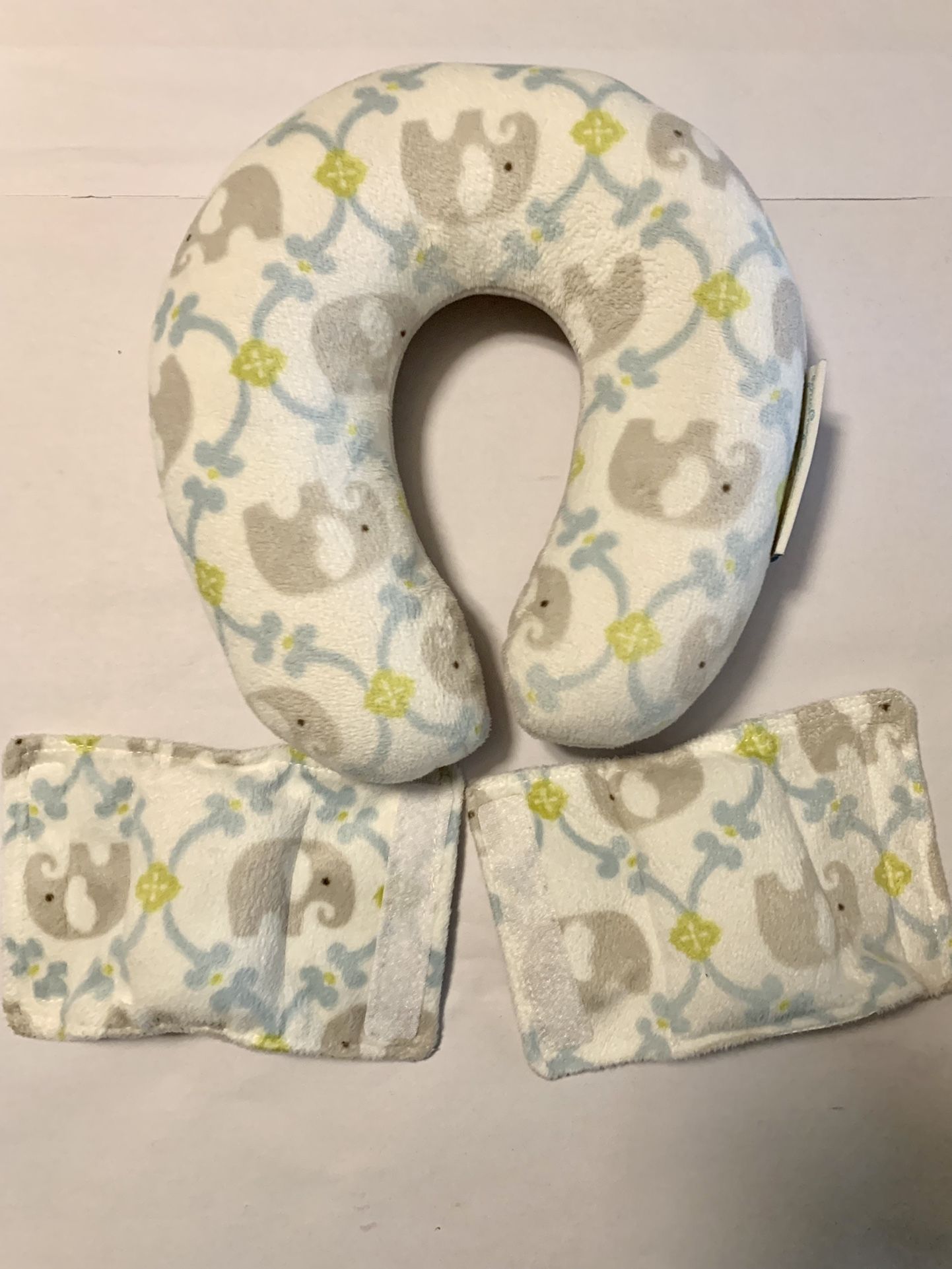 Elephant Baby Car Seat Neck Pillow And Seat Covers Straps