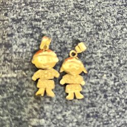 Girl & Boy 925 Sterling Silver Charms