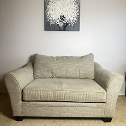  Gray Chair & A Half , Loveseat