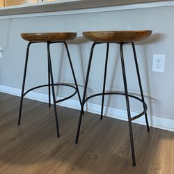 West Elm 2 Alden Swivel Counter Stools