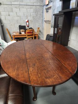 Solid Walnut Large Round Table