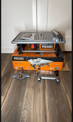 RIDGID 6.5-Amp 7 in. Blade Corded Table Top Wet Tile Saw