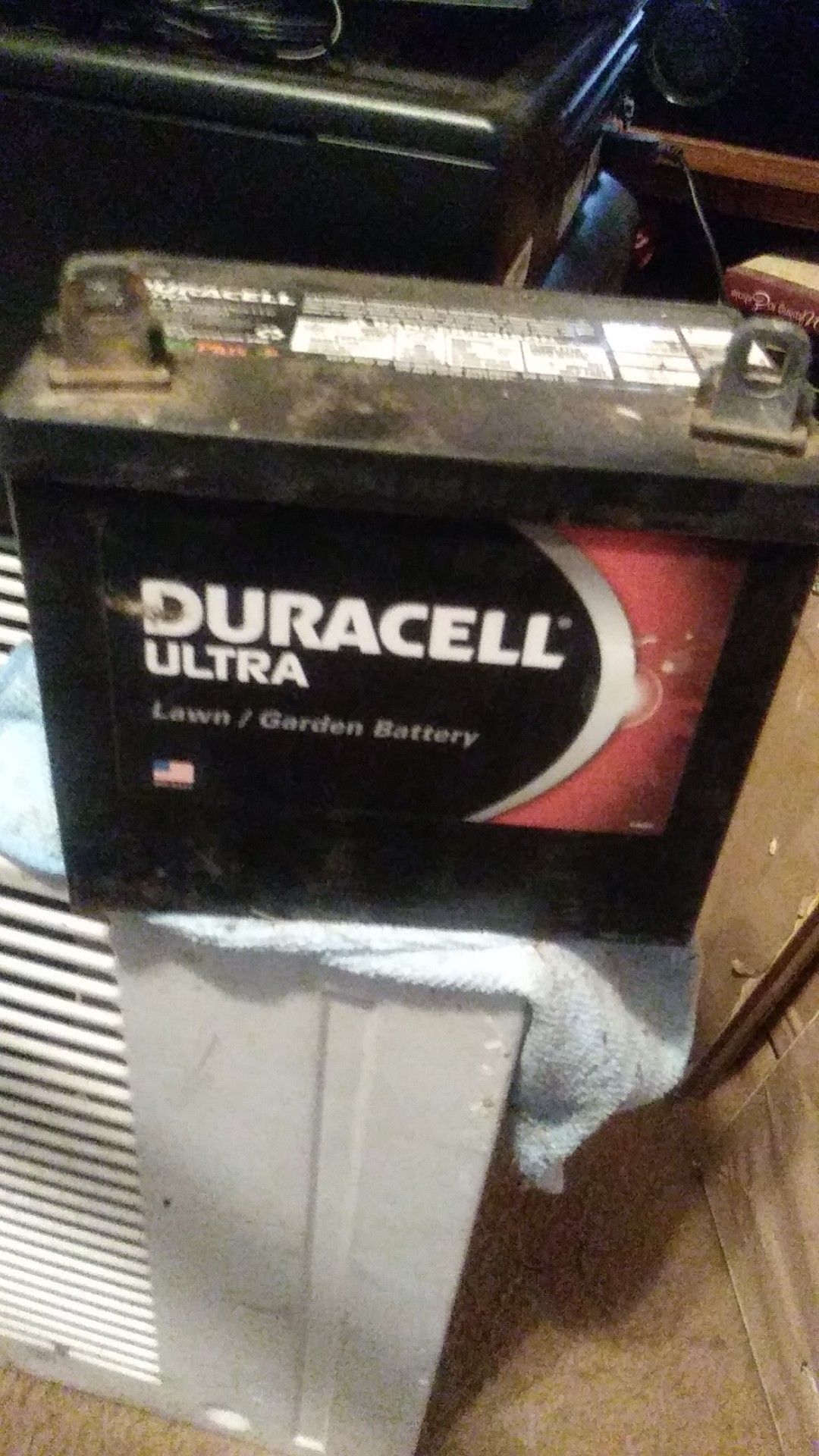 Riding mower battery