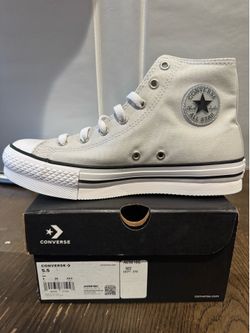 Converse Girls Chuck Taylor All Star EVA Lift Platform Fossilized Grey 5.5 $35