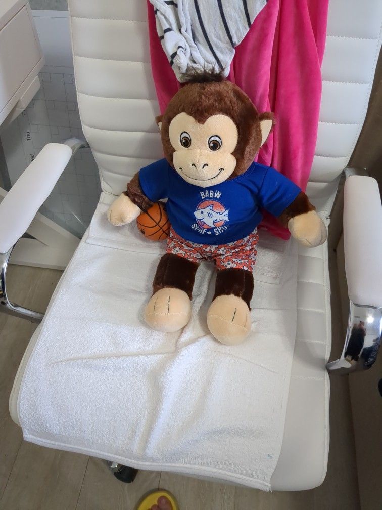 Build-A-Bear Monkey With The Outfit And The Ball
