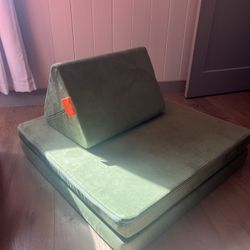 Kids Green Nugget Play Couch