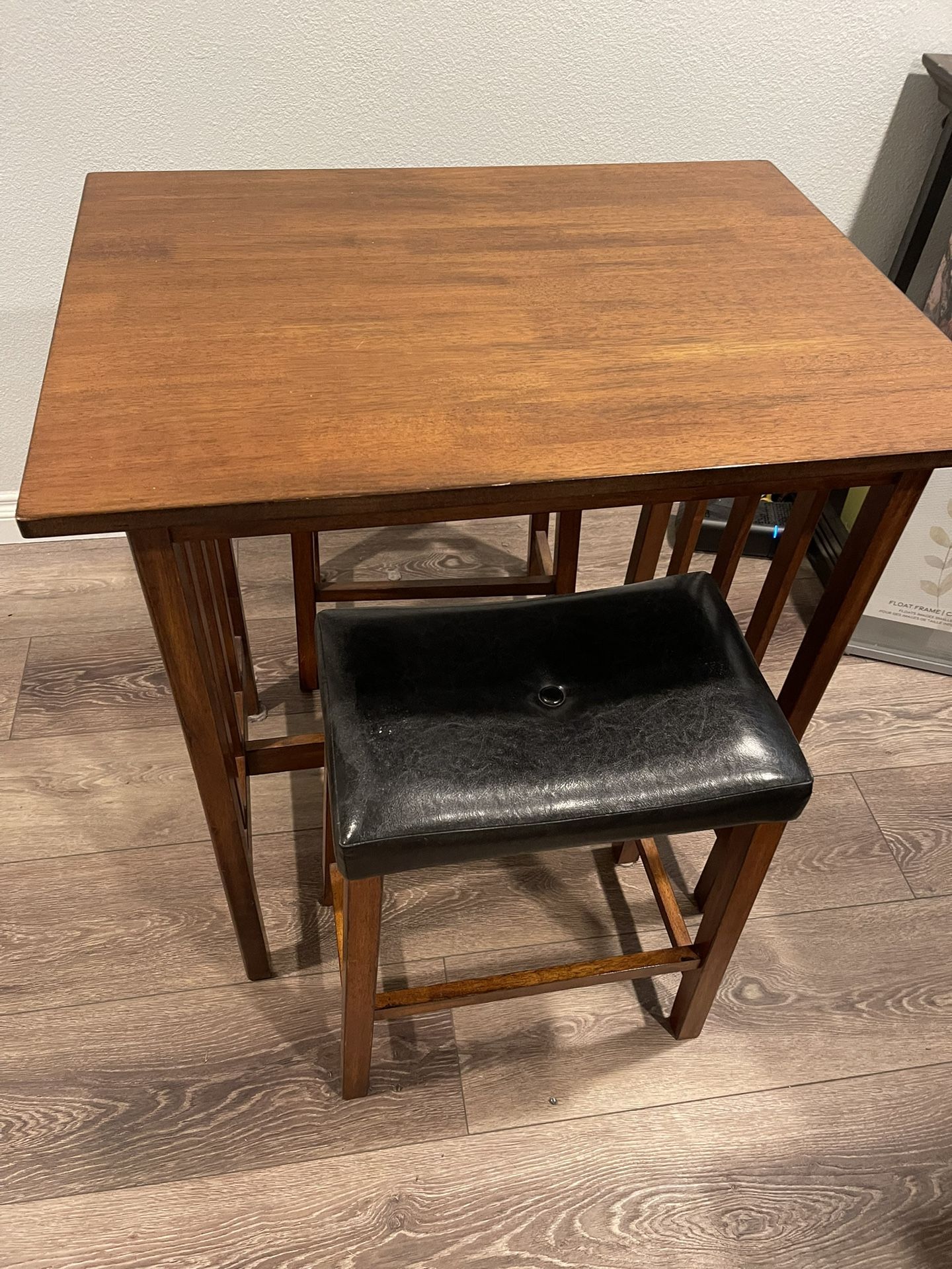 Small Table and Two Bar Stool Set