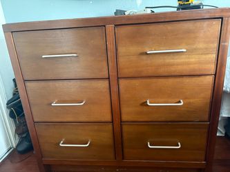 6-Drawer Wood Dresser
