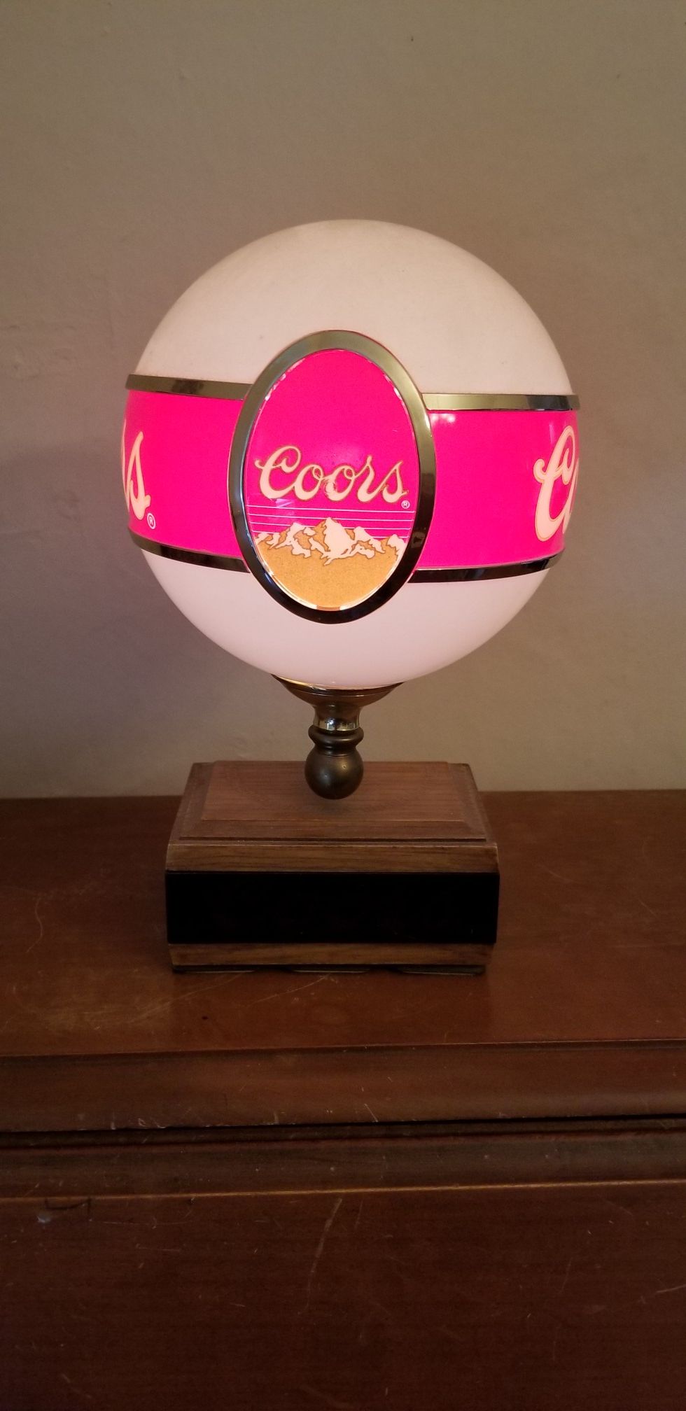 Vintage Coors lamp