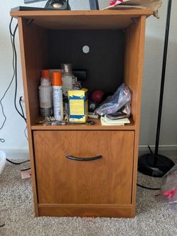 Wooden Bedside Table | Nightstand with Storage