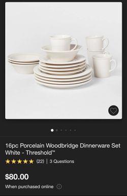 16pc Porcelain Dinner Set