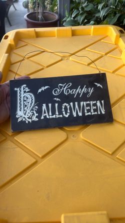 Happy Halloween Hanging Wall Sign