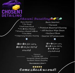 Car Cleaning (Sacramento Area)