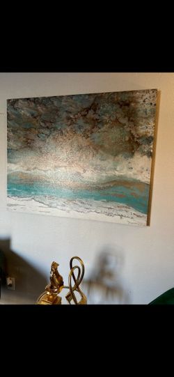 Wall Art Abstract. Cuadro De Pintura Abstracta.