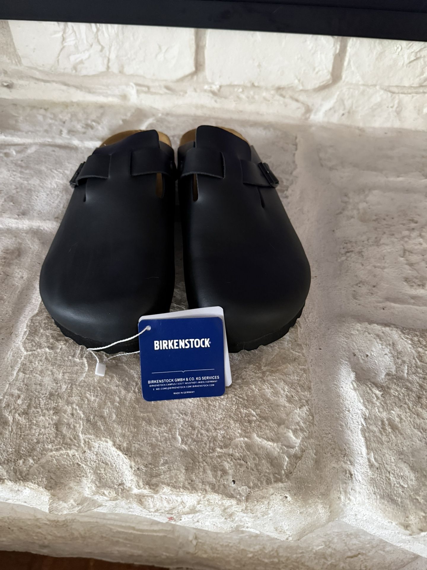 BRAND NEW BIRKENSTOCK Clogs Oiled Leather Size 13 Men Color Black
