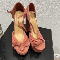 Velvet Pink Heels