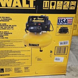 New Dewalt 6 gallons air compressor