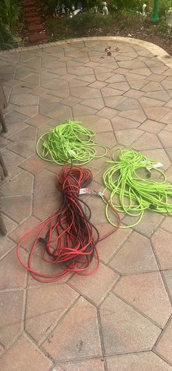 3 electric cords 100 feet each