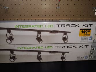 I have -2-NEW FROM HOME DEPOT-44.5 in. 3-Light Oil-Rubbed Bronze Integrated LED Track Lighting Kits. price is still on box.