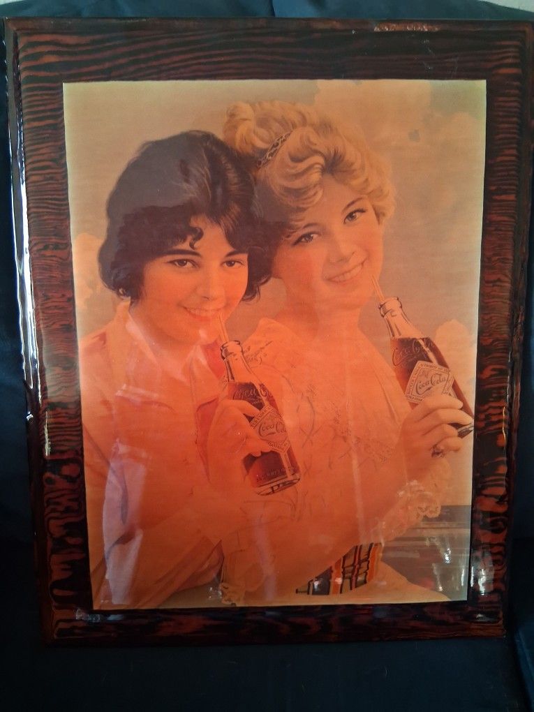 Vintage Coca Cola Wood Sign