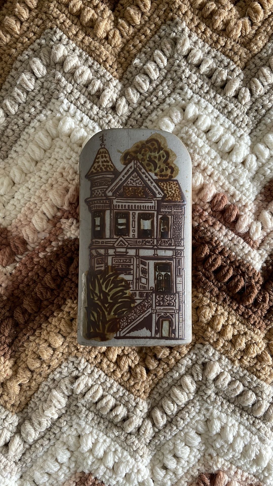 Victorian House Wall Pocket Vase