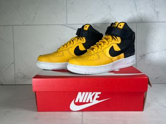are Nike Air Force 1 High 07’ Yellow Ochre Black (AV8364-700) – Size 8 – With Box (A1g010194)