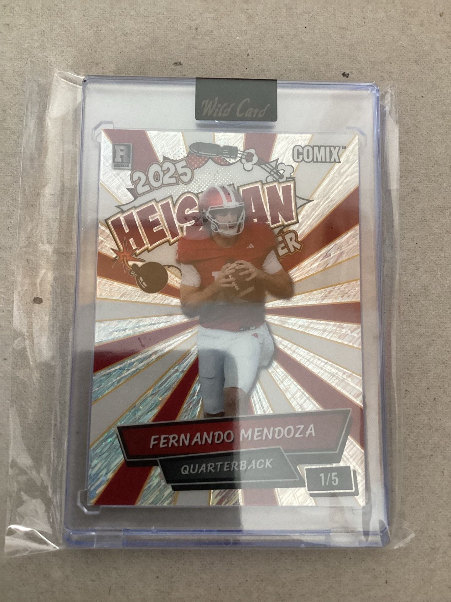 2025 Wild Card Fernando Mendoza Heisman Winner ACHO-FM01