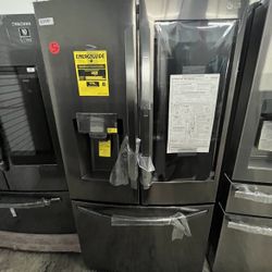 LG French Door Black Stainless Insta View Fridge Craft Ice
