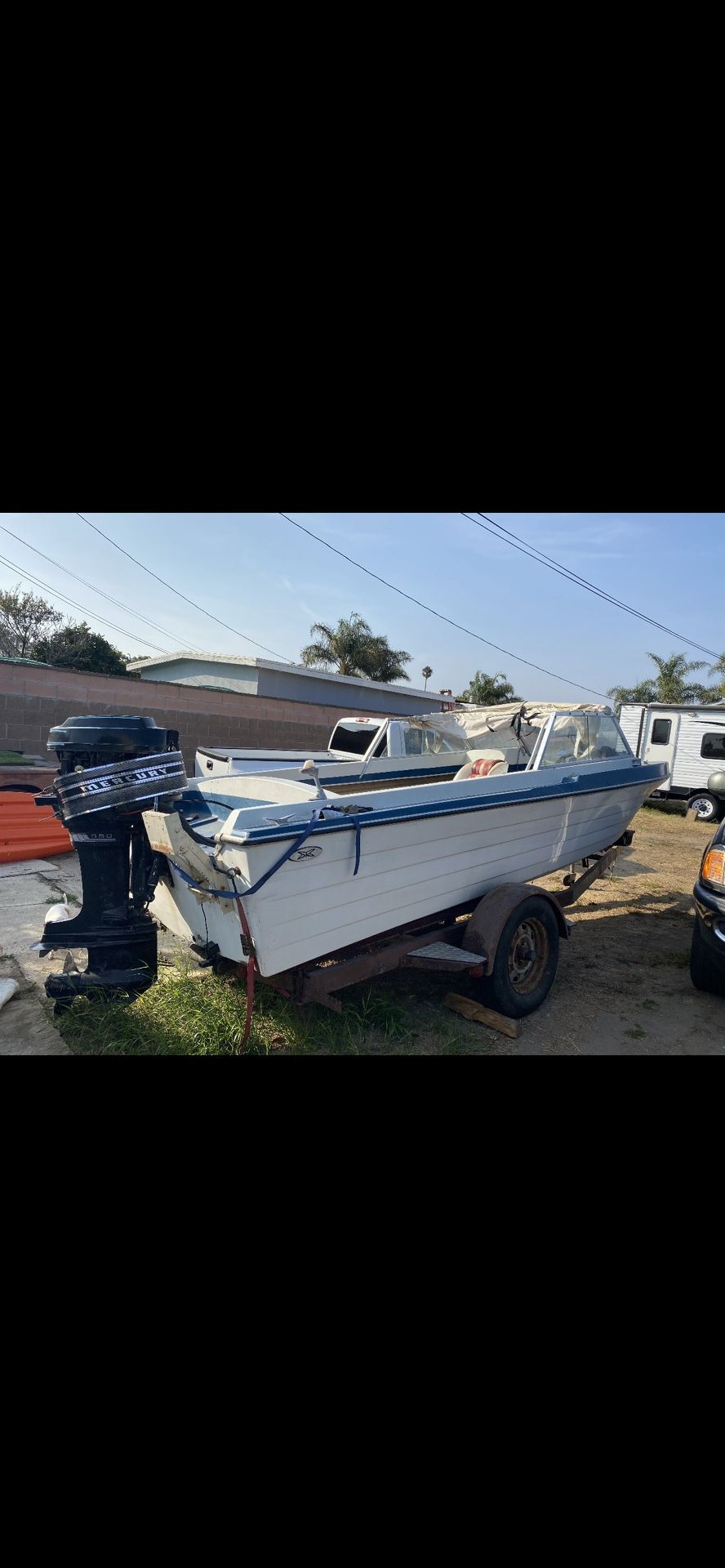 Boat For Sale $400 16’ , 85 Hp 2 Stroke