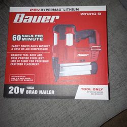 Bauer 20V Brad Nailer With Battery & Nails