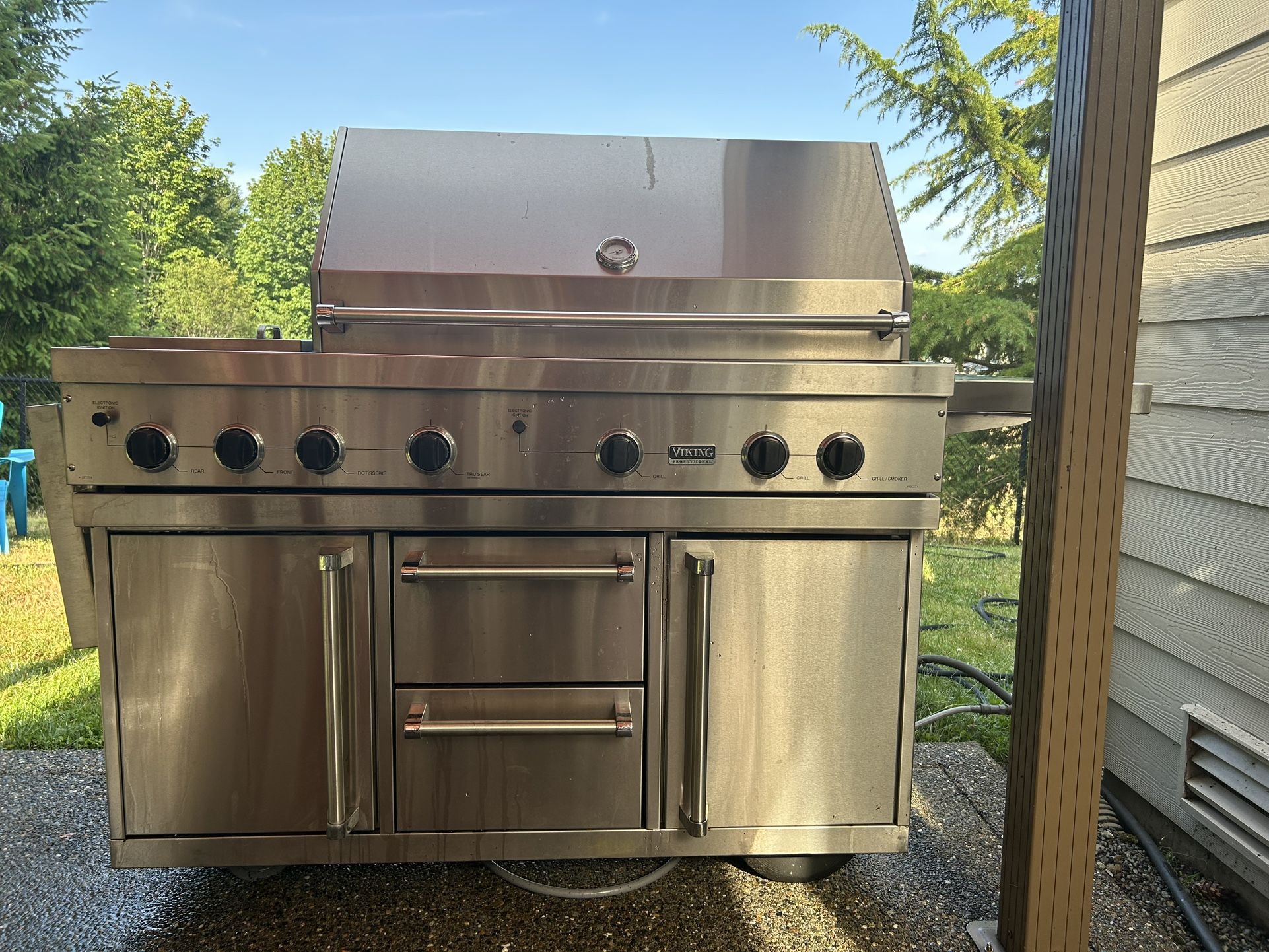 Viking professional BBQ grill And Smoker