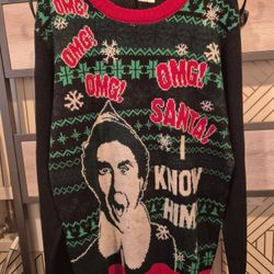 Ugly Christmas Sweater The Elf Size L