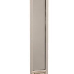 Ideal Pet Products Aluminum Pet Patio Door, Adjustable Height 77-5/8" to 80-3/8", 7" x 11-1/4" Flap Size, White