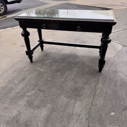 Solid Wood Desk With Removable Glass Top