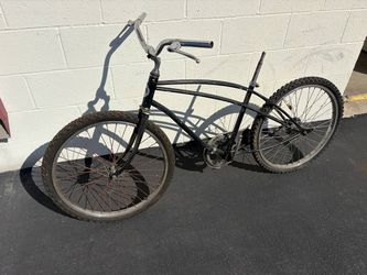 Vintage Sears Black Cruiser Bicycle Frame Project