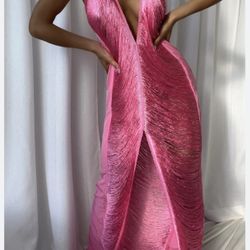 L-XLFringe Distress Maxi Dress