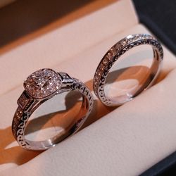 Stunning Engagement Ring With Wedding Band 