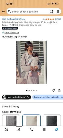 Like New-Bjorn Baby Carrier