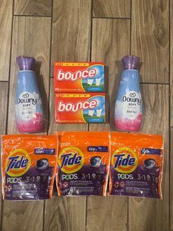 Detergent Tide Downy and dryer sheets  All For $20