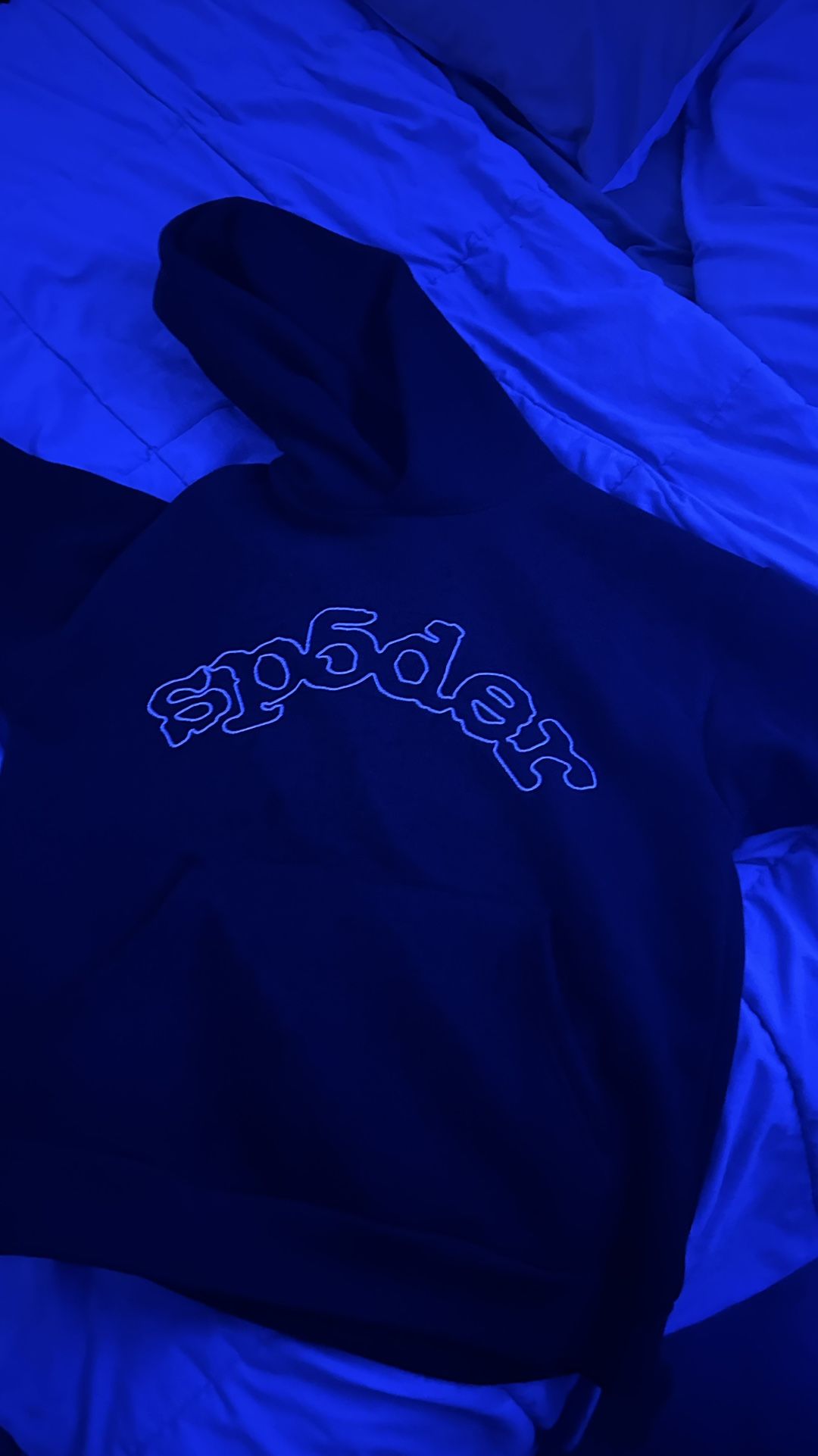 black sp5der hoodie 