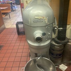 Hobart H-600 Planetary Floor Mixer with Bowl, Beater, Whip, and Dough Hook